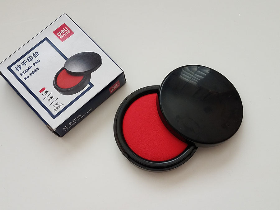 Shuniku Red Seal Ink Pad for Inkan Hanko Name Chop(5CM)