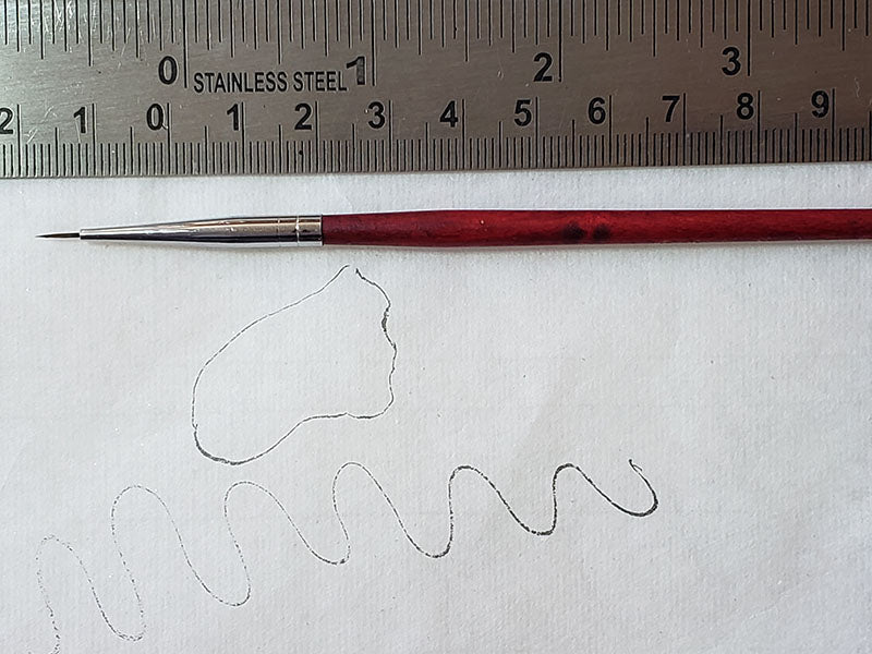 Mini Liner Brush for Extra Tiny Line Gongbi Strokes