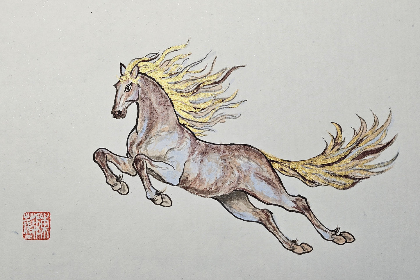 Celebrate the Year of the Horse: Flying Horse Gongbi with Victoria 0113