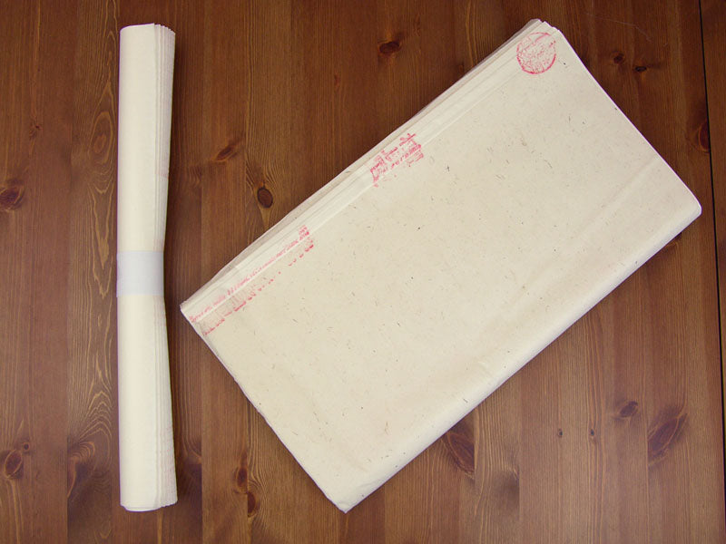 Full Raw (Absorbent) Unsized Single-Ply Xuan Paper – Yu-Ban “Jade Plaque” Rice Paper from Jing County