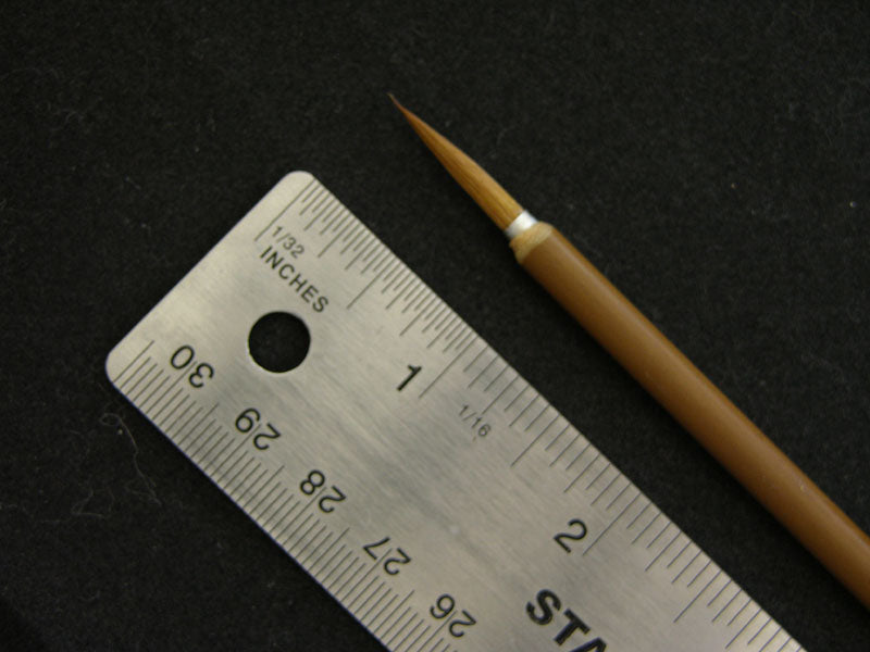 Set of Five Essential Brushes for Chinese Brush Painting and Calligraphy