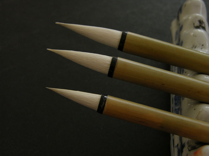 Stiff and Soft Rabbit Hair Combination Brushes - Crafted for Precision and Fluidity