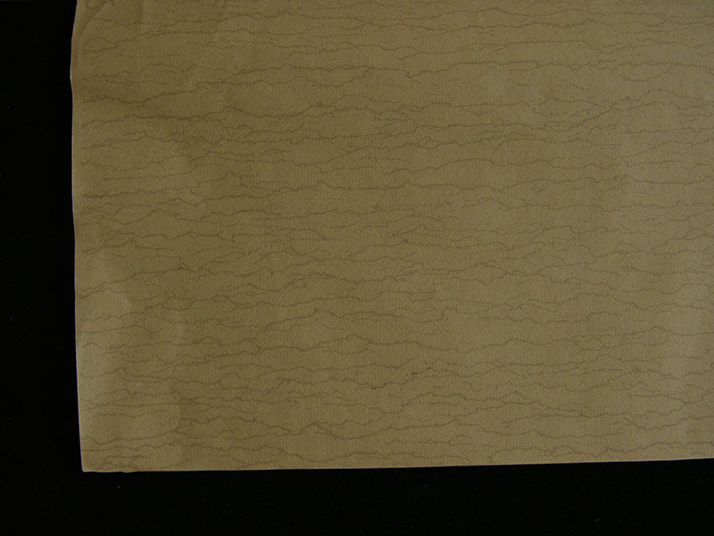 Marbled Wave Xuan Paper, Semi-Sized Large Sheet - 52″ × 26″, Blue Grey / Cappuccino / Coffee