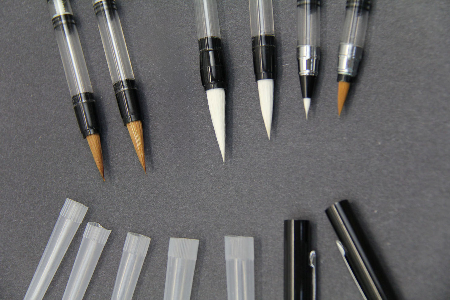 6 Varieties of BHA Piston-Filler Water Brushes & Pens