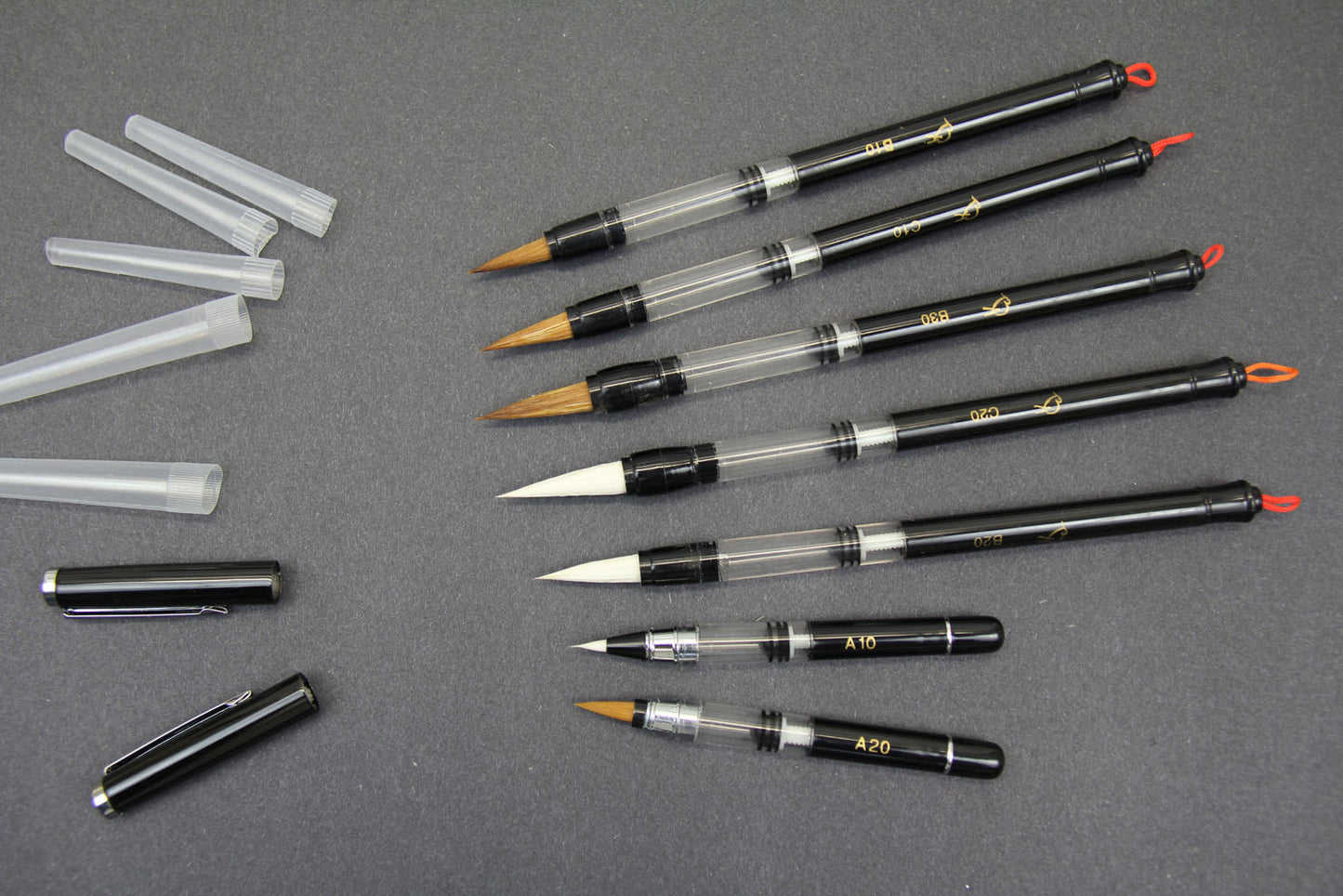 7 Varieties of BHA Piston-Filler Water Brushes &amp; Pens