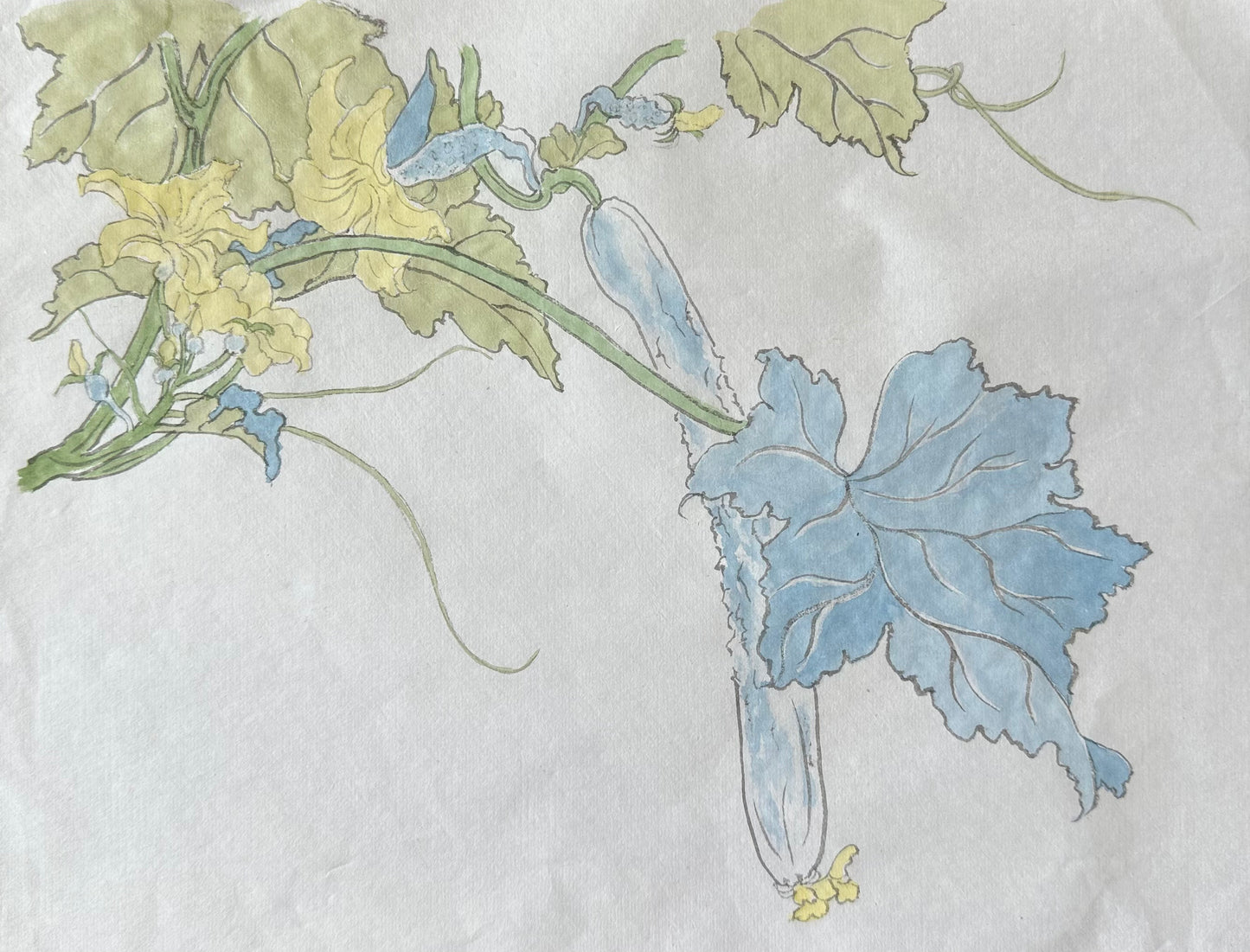 Gongbi Painting Workshop with Victoria: Cucumber Flowers Jun 17 2025