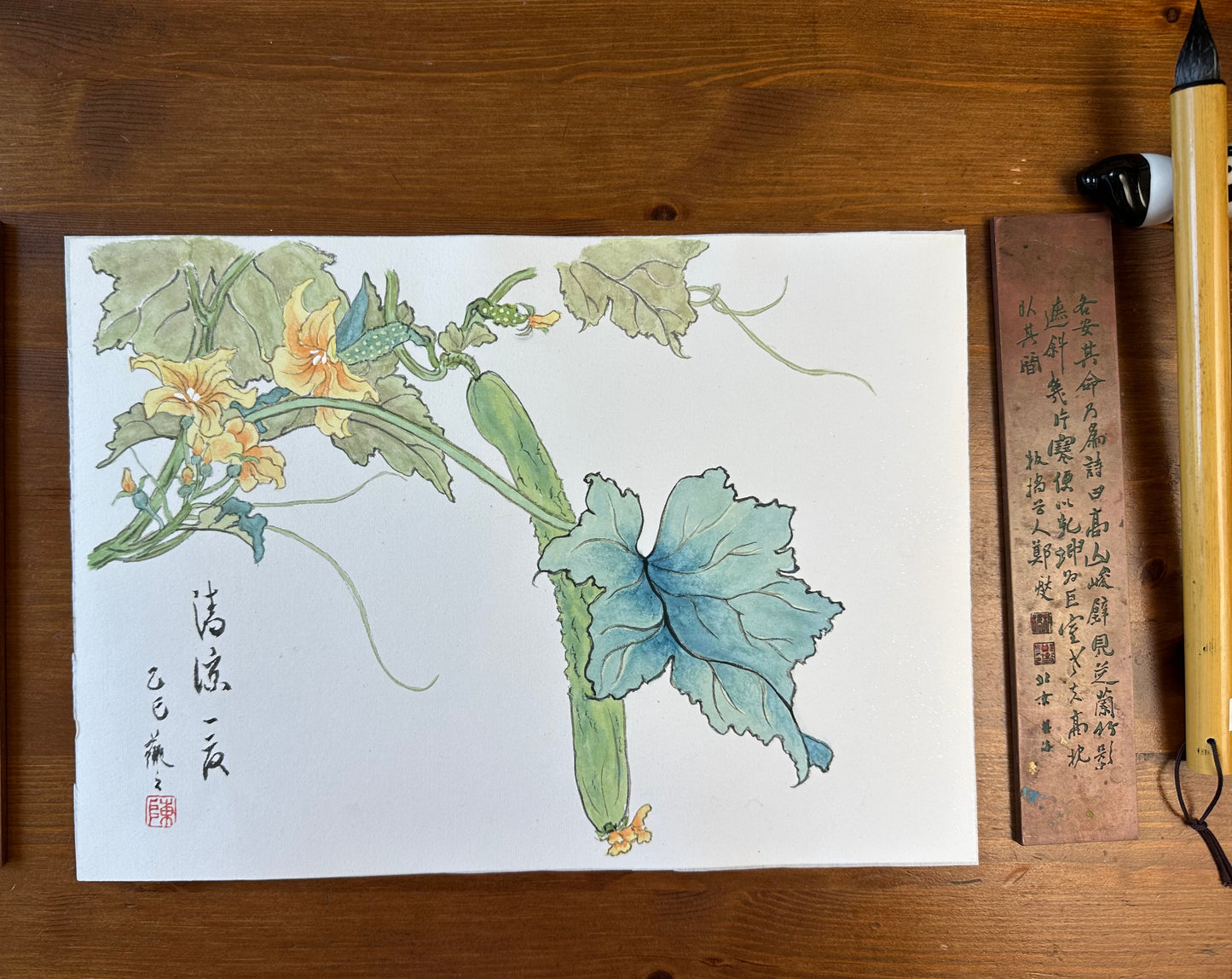 Gongbi Painting Workshop with Victoria: Cucumber Flowers Jun 17 2025
