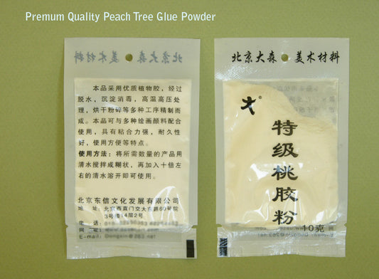 Peach Sap Painting Glue Powder: A Vegan Alternative to Gelatin