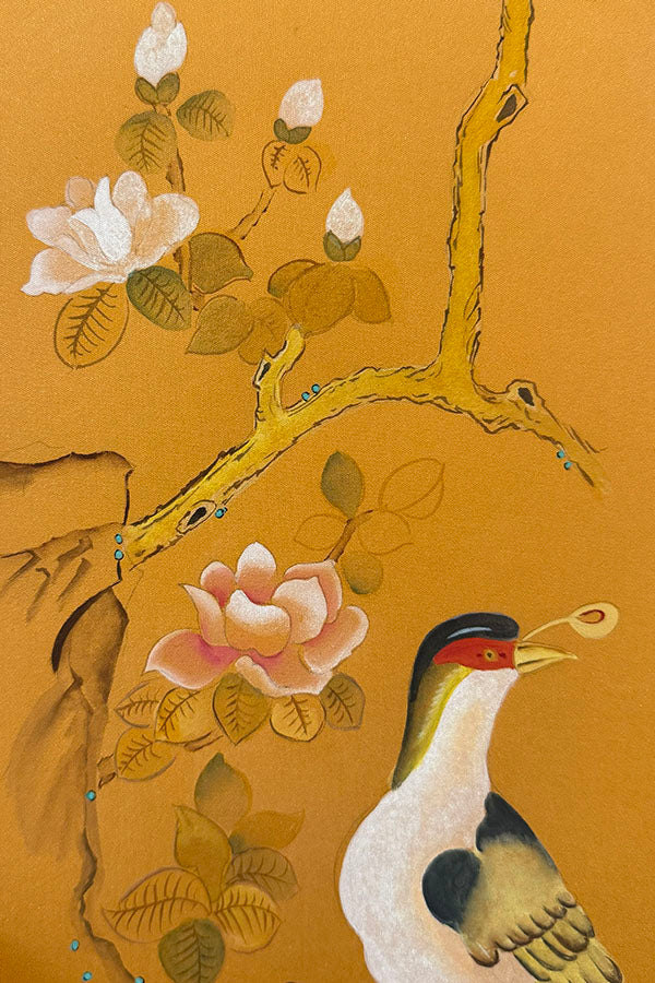 Paper-backed Silk Soft Cards – Pre-mounted Metallic Silk for Gongbi & Chinoiserie (27 × 24 cm， 5-pack)