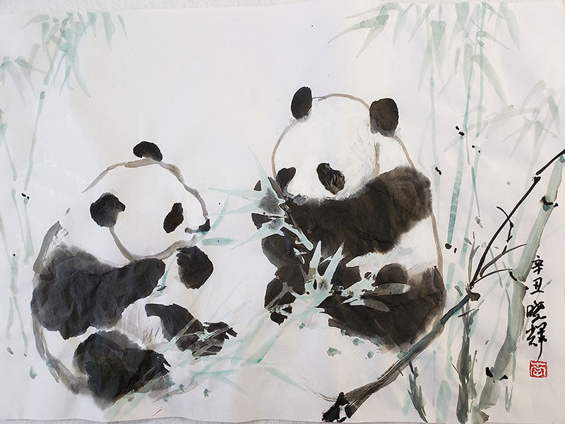 Panda Bears and Bamboo in Ink and Watercolor with Henry Li - Fall 2026