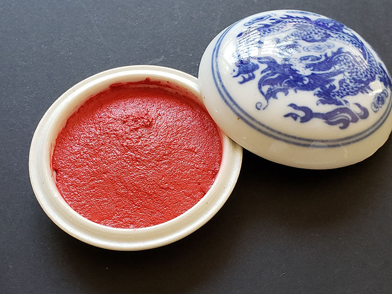 15g Red Seal Paste in Blue and White Porcelain Box