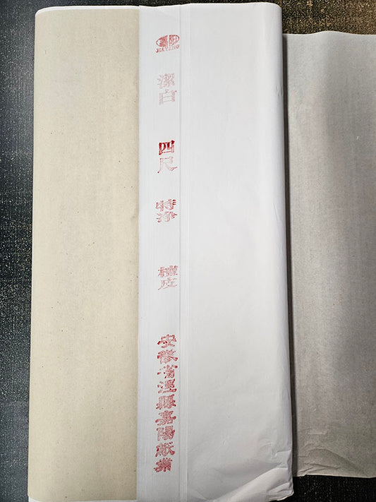 Unsized Tanpi Xuan Rice Paper Large Sheets 27x57 - 10 sheets