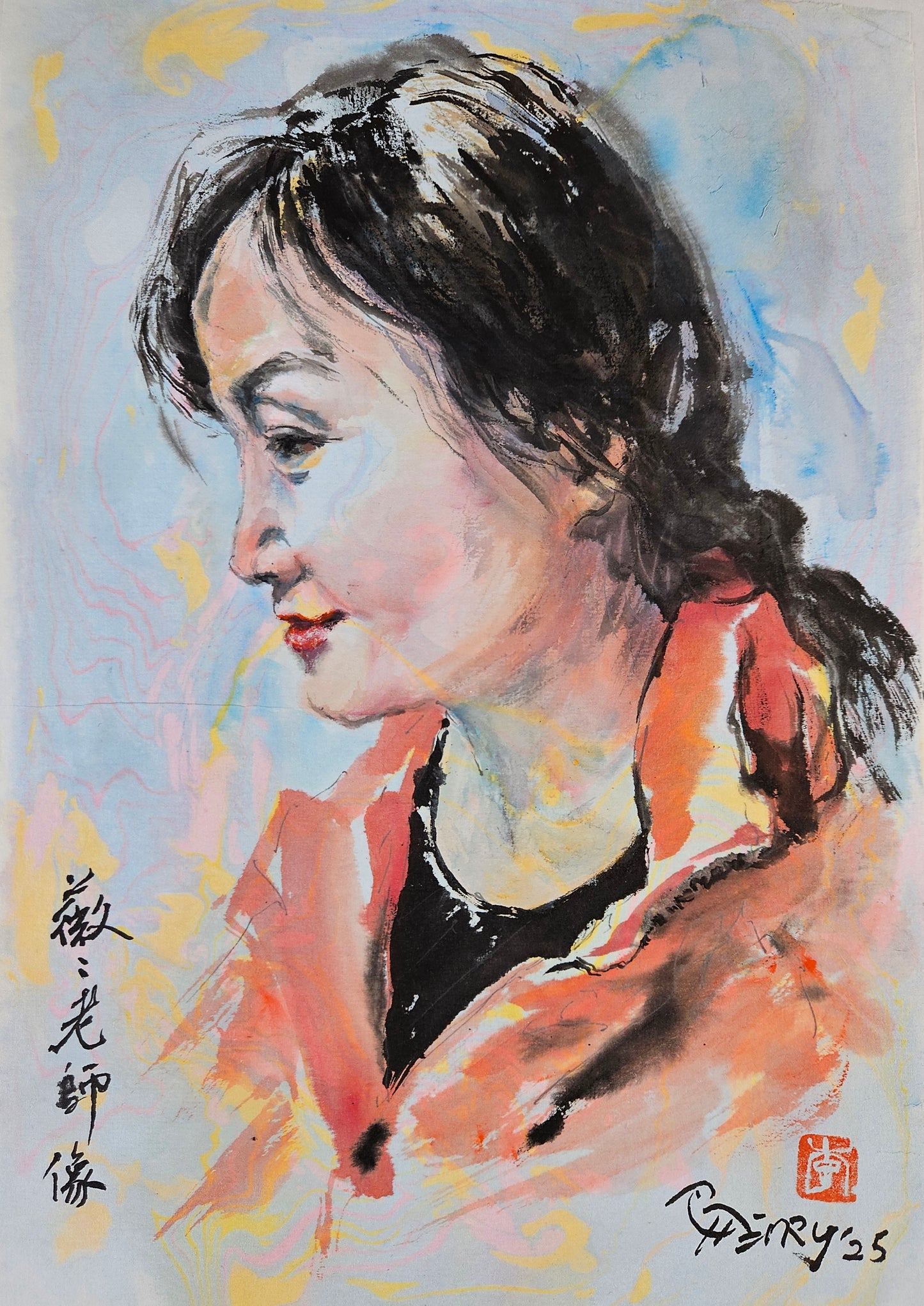 Heavenly Bamboo (nandina) Gongbi Class with Victoria (Feb 17)