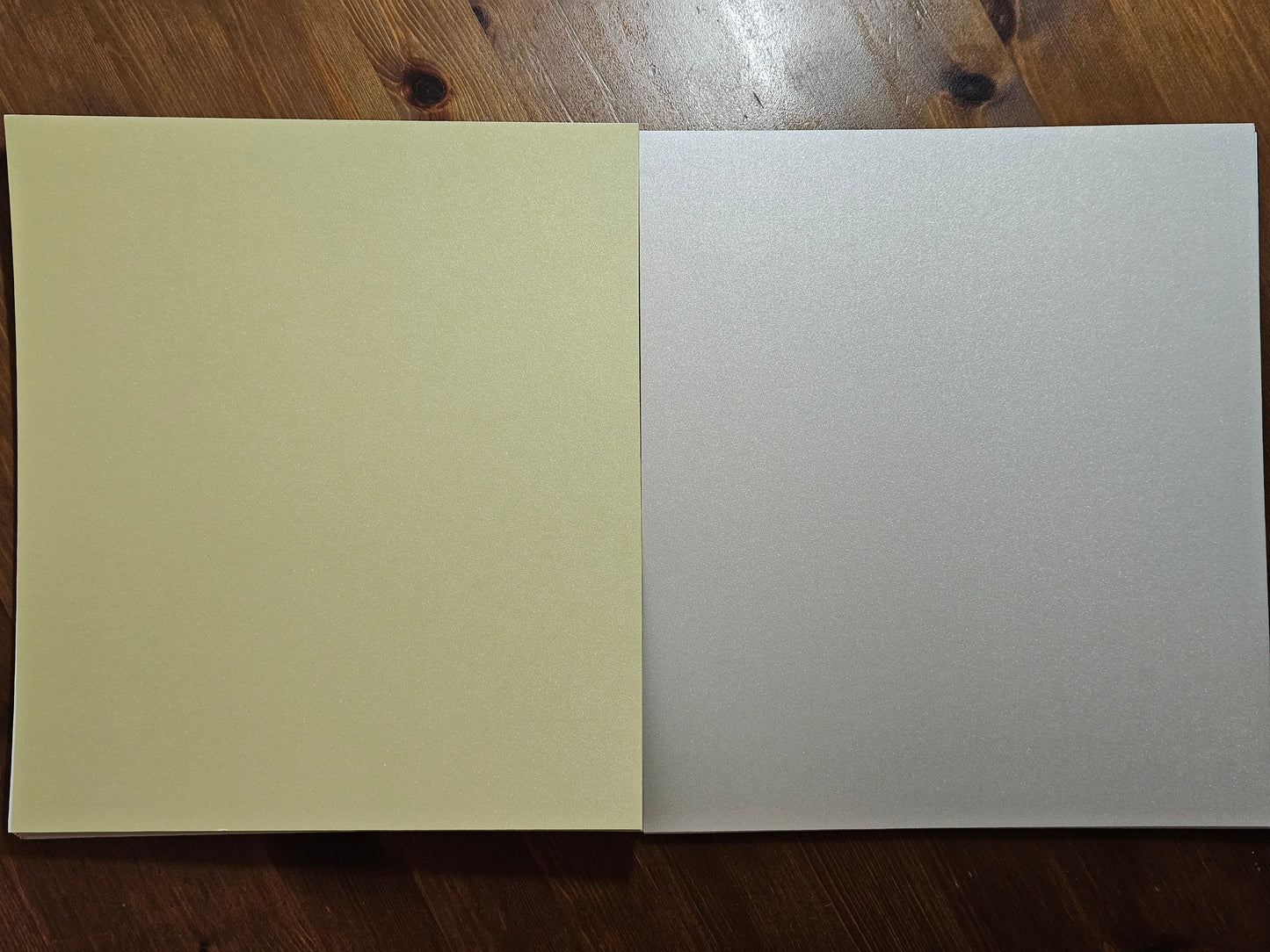 Paper-backed Silk Soft Cards – Pre-mounted Metallic Silk for Gongbi & Chinoiserie (27 × 24 cm, 5-Pack)