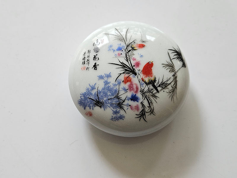 20g Red Seal Paste in Birds and Flowers Porcelain Box