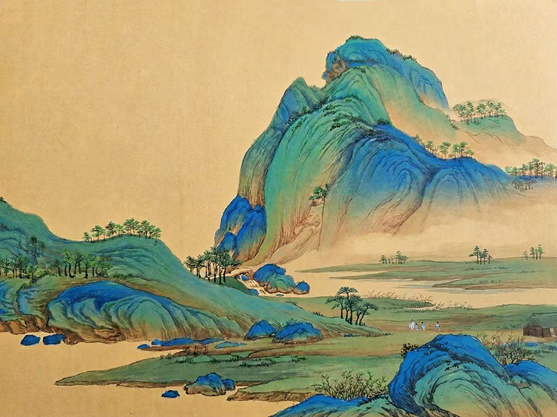 A Blue and Green Landscape Gongbi Painting Workshop with Victoria 0714