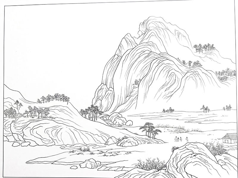 Blue and Green Landscape Gongbi Painting Workshop with Victoria 0714