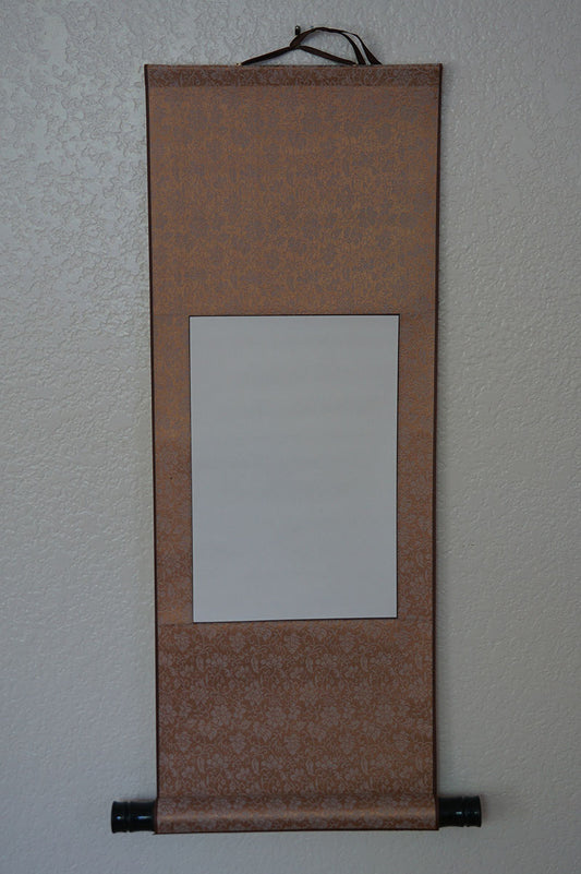 Blank Hanging Silk Scroll SM for Sumi-e & Calligraphy (29" x 11") - Choose Your Color