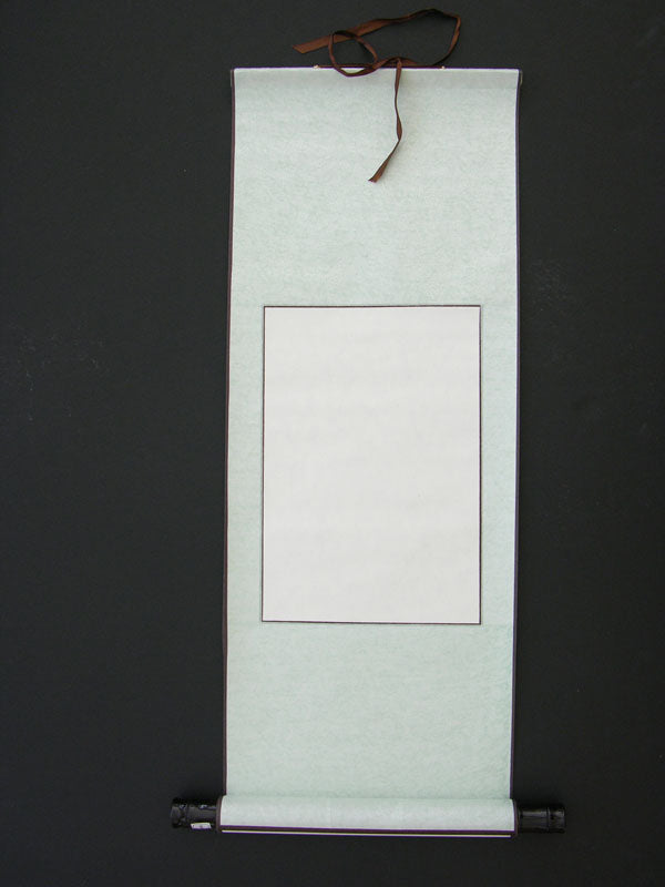 Blank Hanging Silk Scroll SM for Sumi-e & Calligraphy (29" x 11") - Choose Your Color
