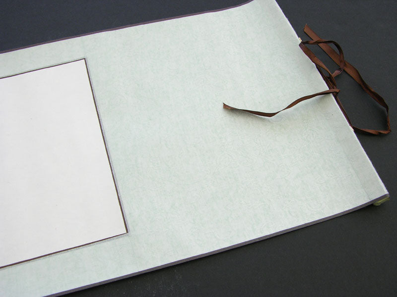 Blank Hanging Silk Scroll SM for Sumi-e & Calligraphy (29" x 11") - Choose Your Color