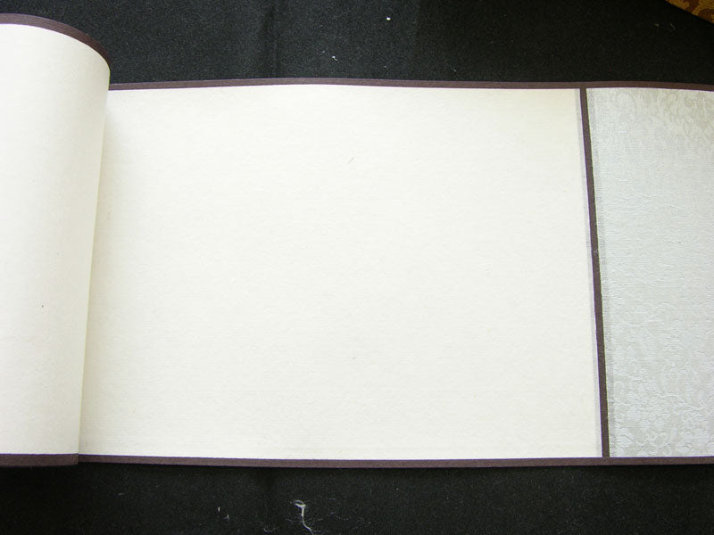 Blank Hand Scrolls Sized Xuan with Silk Brocade Box 16cm x 2.6M