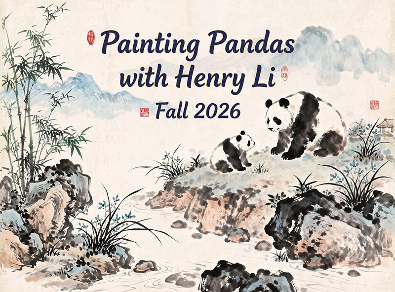 Panda Bears and Bamboo in Ink and Watercolor with Henry Li - Fall 2026
