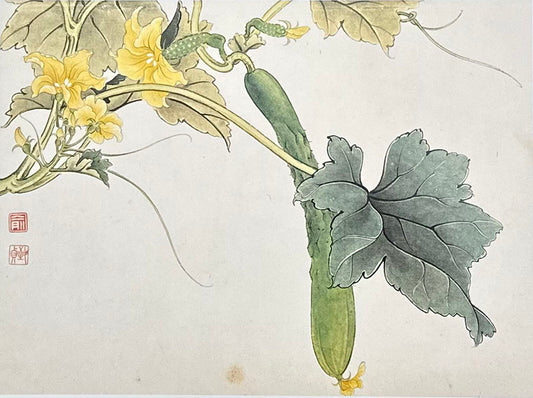 Gongbi Painting Workshop with Victoria: Cucumber Flowers Jun 17 2025
