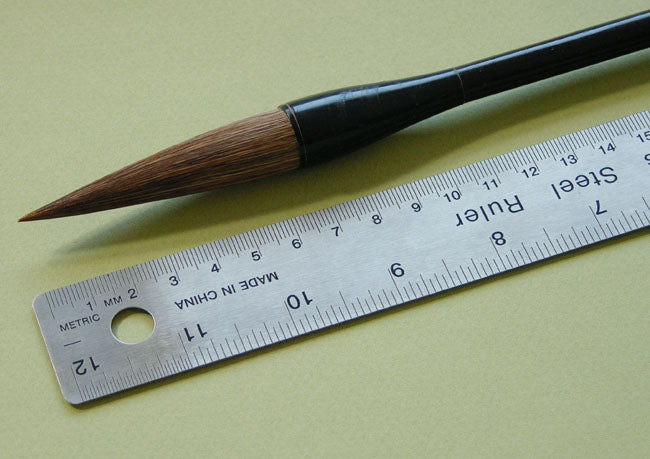Master Xu Laosan's Multi-Function Wolf Hair Brush – From Orchid Blades to Flat Watercolor Washes - 2 Sizes Available