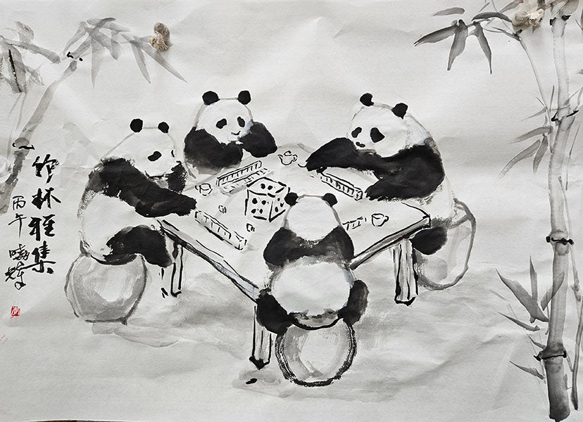 Panda Bears and Bamboo in Ink and Watercolor with Henry Li - Fall 2026