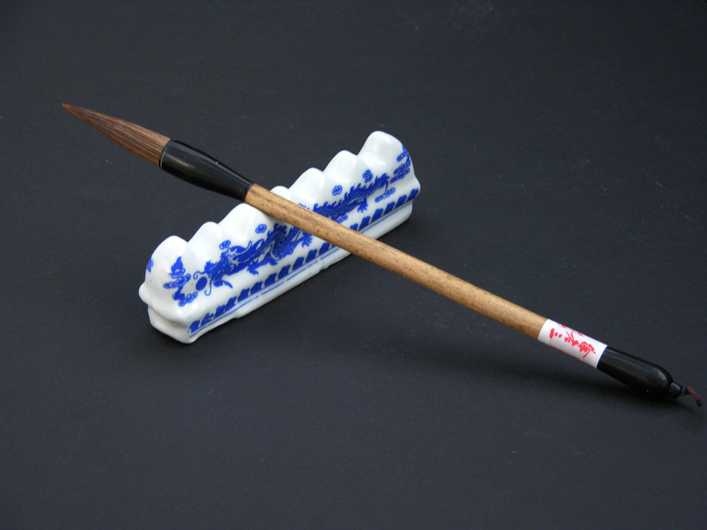 Master Xu Laosan's Multi-Function Wolf Hair Brush – From Orchid Blades to Flat Watercolor Washes - 2 Sizes Available
